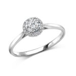 585 / 14K Brillant Verlobungsring D01 Illusion