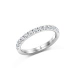 585 / 14K 0,52 ct. Brillant Memoire Ring Halbrum A19