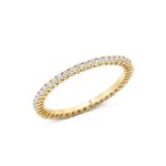 585 / 14K 0,44 ct. Brillant Memoire Komplettrum Ring A22