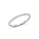 585 / 14K 0,21 ct. Brillant Memoire Halbrum Ring A23