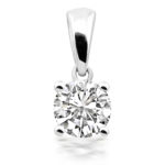 Solitär Brillantanhänger 0,10 - 0,50 ct. 585 / 14K Weiß / Rosé / Gelb