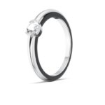 585 / 14K Brillant Verlobungsring E07 Zargenfassung